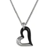 Amello Halskette Keramik Herz schwarz Damen Edelstahlschmuck ESKX26S