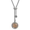 Amello Halskette Kleeblatt rose Damen Edelstahlschmuck ESKQ02E