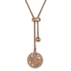 Amello Halskette rosegold Kleeblatt rose Damen Edelstahlschmuck ESKQ01E