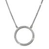 Amello Halskette Zirkonia weiß O-Kette Damen Edelstahlschmuck ESK103J
