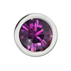 Amello Kettenanhänger Edelstahl Zirkonias Zirkonia flieder ESHS01F