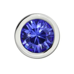 Amello Kettenanhänger Edelstahl Zirkonias Zirkonia blau ESHS01B
