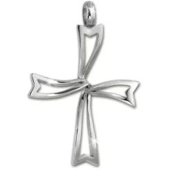 Amello Kettenanhänger Verschlungenes Kreuz Edelstahlschmuck ESHS53J