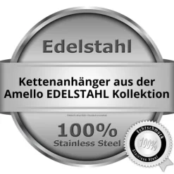 Amello Kettenanhänger Verschlungenes Kreuz Edelstahlschmuck ESHS53J