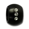 Amello Megabead Stahl Kugel schwarz Zirkonias Armband AMZ025S