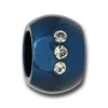 Amello Megabead Stahl Kugel blau Zirkonias Armband AMZ025B