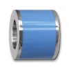 Amello Megabeads Edelstahl Bead Emaille blau Armbandbead AMB028H