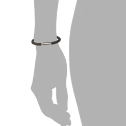 Amello Megabeads Leder Armband brau mit Edelstahl Verschluß AMA474N19