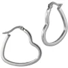 Amello Ohrhänger Creole Herz 3cm Edelstahl Damen Ohrring ESOS99J