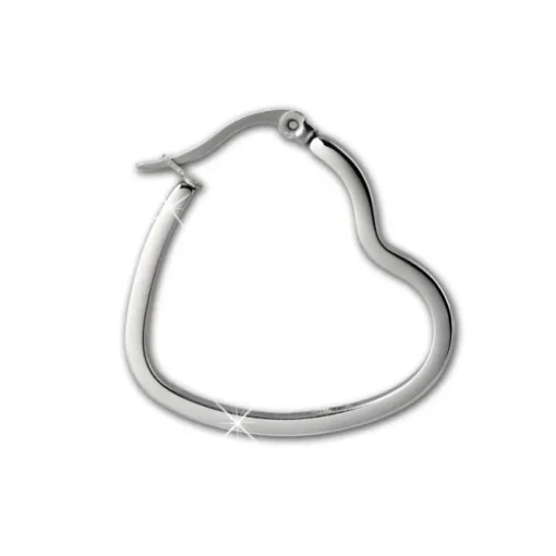 Amello Ohrhänger Creole Herz 3cm Edelstahl Damen Ohrring ESOS99J