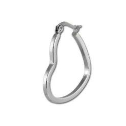 Amello Ohrhänger Creole Herz 3cm Edelstahl Damen Ohrring ESOS99J