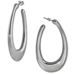 Amello Ohrhänger Oval glanz Edelstahl Damen Ohrring ESOS86J