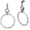 Amello Ohrringe Keramik Circle weiß Damen Edelstahlschmuck ESOX14W