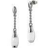 Amello Ohrringe Keramik Kegel weiß Damen Edelstahlschmuck ESOX15W