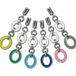 Amello Ohrstecker Oval Emaille gelb/weiß Ohrringe Damen Edelstahl ESOG01Y
