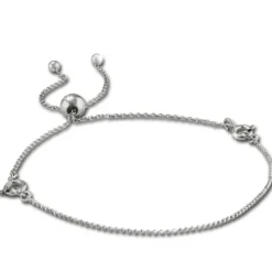 Armäleon Damenarmband Komplettset Kugelkette Design+Verschluss 925er ARS003J