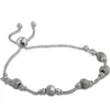 Armäleon Damenarmband Komplettset Kugel Design+Verschluss 925 Silber ARS001J