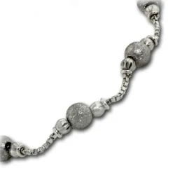 Armäleon Damenarmband Komplettset Kugel Design+Verschluss 925 Silber ARS008J