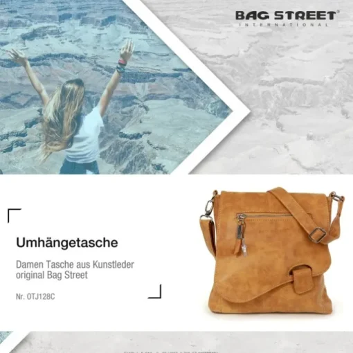 Bag Street , Kunstleder cognac,braun Tasche OTJ128C