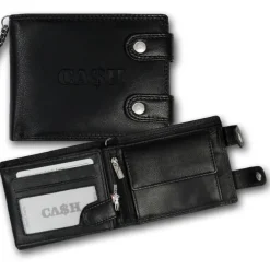 Bag Street Bikerbörse quer Leder schwarz Herren Brieftasche OPJ124S
