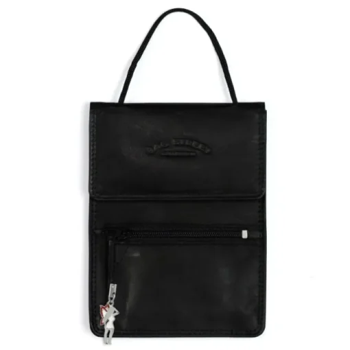 Bag Street Brustbeutel Leder schwarz Brusttasche Brustbörse OTJ503S