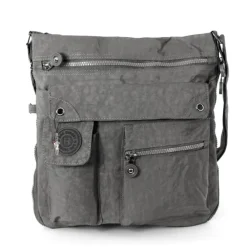 Bag Street Crinkle Nylon grau Cross-Body OTJ206K