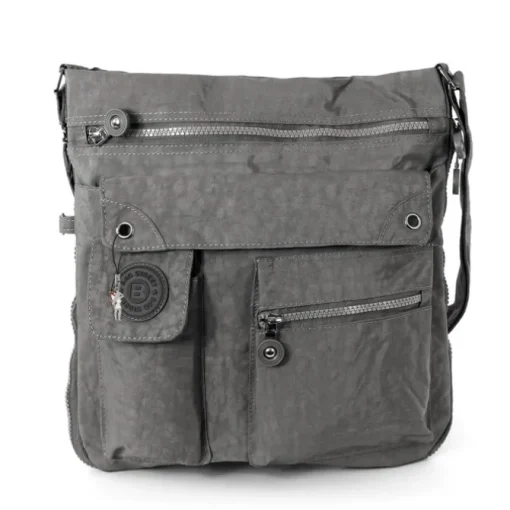 Bag Street Crinkle Nylon grau Cross-Body OTJ206K