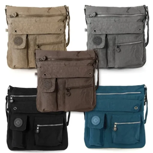 Bag Street Crinkle Nylon grau Cross-Body OTJ206K