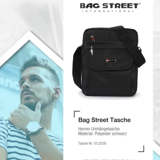 Bag Street Flugbegleiter schwarz Crossover OTJ253S