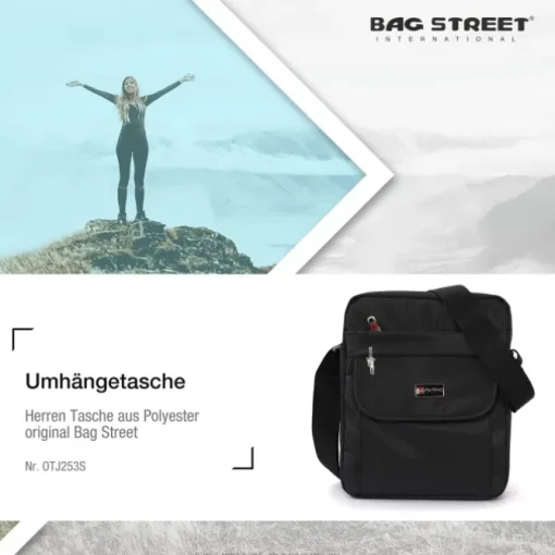 Bag Street Flugbegleiter schwarz Crossover OTJ253S