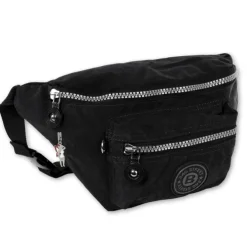 Bag Street Gürteltasche Nylon schwarz Hüfttasche Bauchtasche Damen OTJ506S
