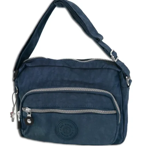 Bag Street leichte Nylon blau Handtasche OTJ227B