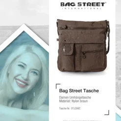 Bag Street Nylon braun Cross-Body OTJ206C