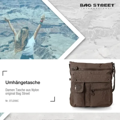 Bag Street Nylon braun Cross-Body OTJ206C