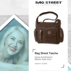 Bag Street Nylon braun Sportliche Damen OTJ204C