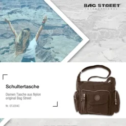 Bag Street Nylon braun Sportliche Damen OTJ204C