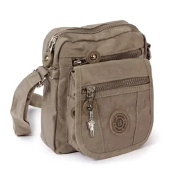 Bag Street Nylon grau, braun Crossover OTJ215L