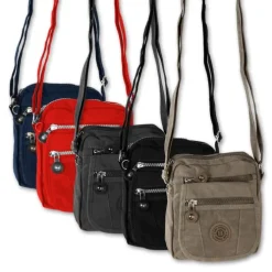 Bag Street Nylon grau, braun Crossover OTJ215L