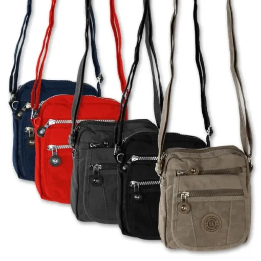 Bag Street Nylon grau, braun Crossover OTJ215L