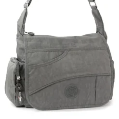 Bag Street Nylon grau Modische Überschlagtasche Crossover OTJ214K