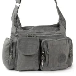 Bag Street Nylon grau Modische Crossover OTJ205K