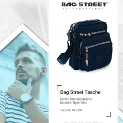 Bag Street Nylon navy blau Kleine Crossover OTJ215B