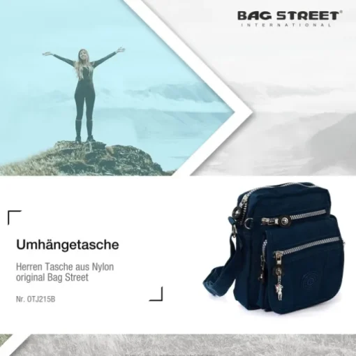 Bag Street Nylon navy blau Kleine Crossover OTJ215B