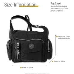 Bag Street Nylon schwarz Sportliche Damen OTJ204S