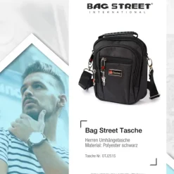 Bag Street Polyester schwarz Crossover OTJ251S