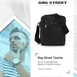 Bag Street Polyester schwarz Crossover OTJ252S