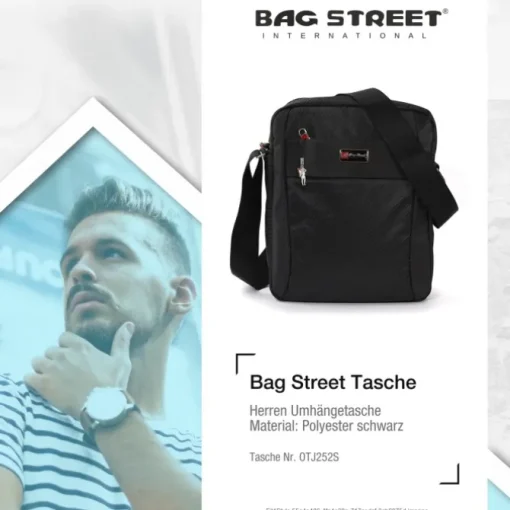 Bag Street Polyester schwarz Crossover OTJ252S
