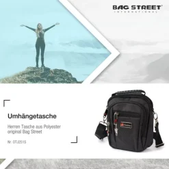 Bag Street Polyester schwarz Crossover OTJ251S
