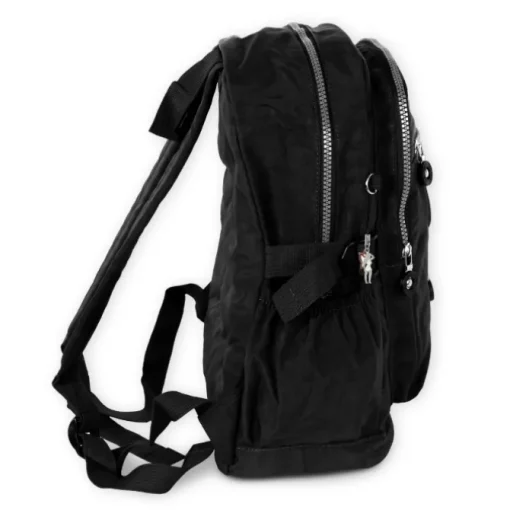 Bag Street Rucksack, Handtasche Nylon schwarz Damen Cityrucksack OTJ604S