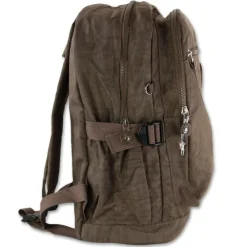 Bag Street Rucksack Handtasche Nylon braun trendiger Damen Cityrucksack OTJ604N